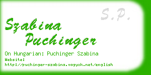 szabina puchinger business card